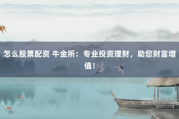 怎么股票配资 牛金所：专业投资理财，助您财富增值！