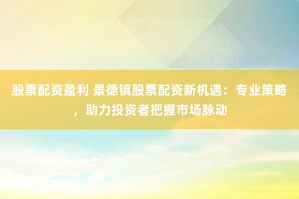 股票配资盈利 景德镇股票配资新机遇：专业策略，助力投资者把握市场脉动