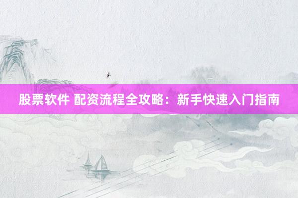 股票软件 配资流程全攻略：新手快速入门指南
